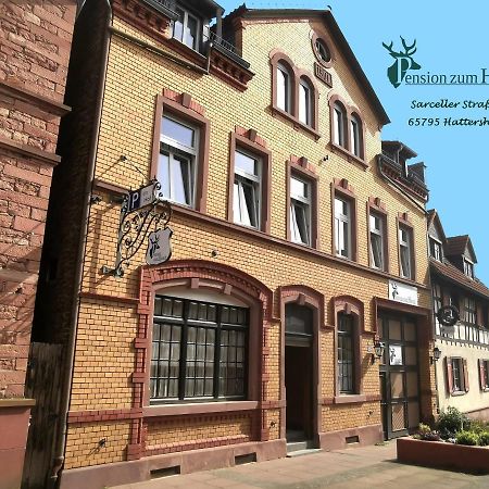 Hotel-Pension Zum Hirsch 하터쉐임 외부 사진