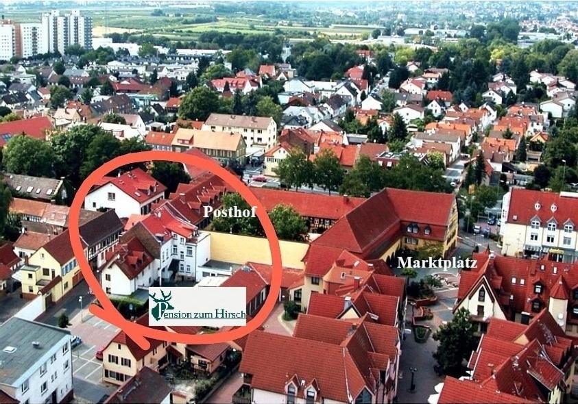 Hotel-Pension Zum Hirsch 하터쉐임 외부 사진